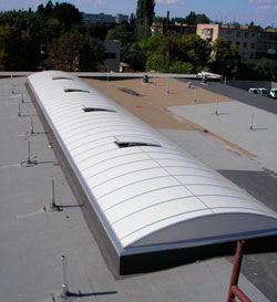 Точечные зенитные фонари, глухие зенитные фонари, зенитные фонари в виде световых линий